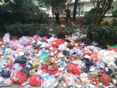   小区垃圾成堆为哪般
