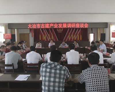 市人大召开全市古建产业发展调研座谈会