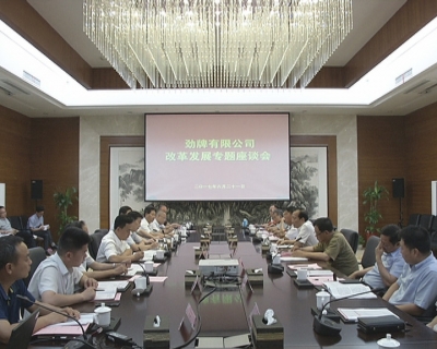 我市召开劲牌公司改革发展座谈会
