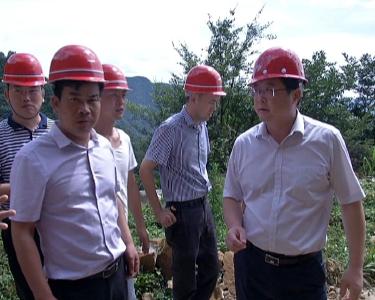 王刚检查黄坪山地质灾害防治工作