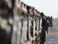 中华人民解放军90周年阅兵部队整装待阅 