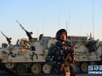 中华人民解放军90周年阅兵部队整装待阅 