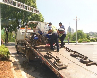 我市开展文明交通联合执法行动