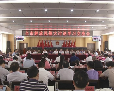 我市召开解放思想大讨论学习交流会