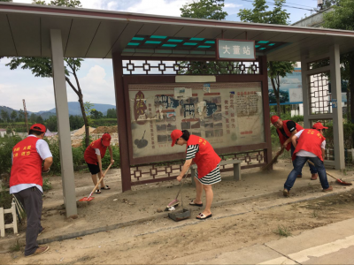 刘仁八镇国土所组织志愿者 为助力大冶文明城市创建活动
