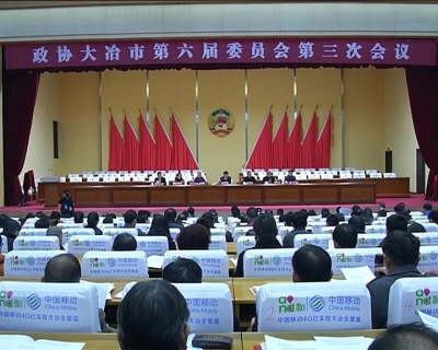 政协大冶市第六届委员会第三次会议举行预备会议