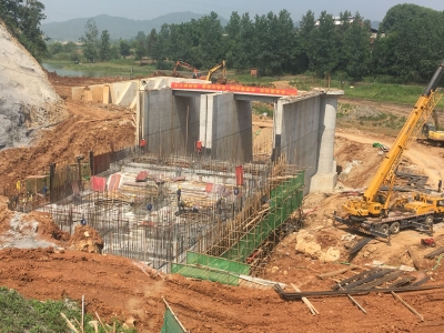 大冶湖泵站扩建工程建设如火如荼