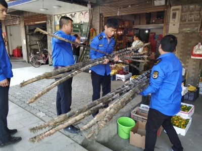 创建文明灵乡 综合执法在行动