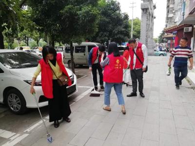 市科技局开展“助力创卫  洁城行动” 党员志愿服务活动