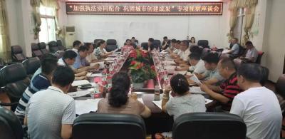 市政协开展“加强执法协同配合，巩固城市创建成果”专项视察
