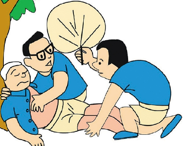 八旬老爹外出中暑昏迷警民合力救助转危为安