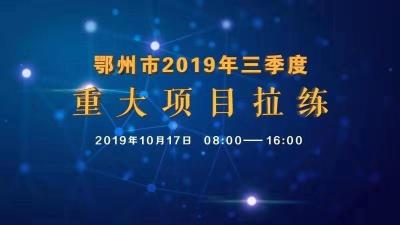 直播|鄂州市2019年三季度重大项目拉练