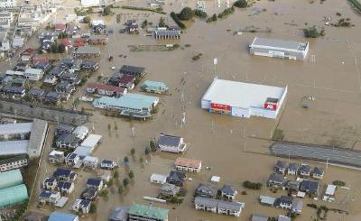 台风致日本58人死亡 福岛数千袋核垃圾被洪水冲走