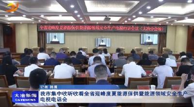 我市集中收听收看全省迎峰度夏能源保供暨能源领域安全生产电视电话会