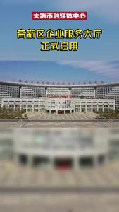高新区企业服务大厅正式启用