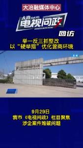 电视问政回访：举一反三抓整改 以“硬举措”优化营商环境