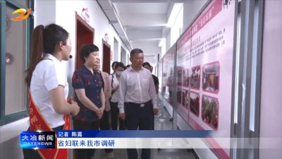 省妇联来我市调研