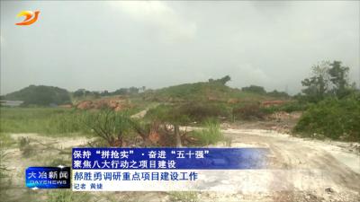 郝胜勇调研重点项目建设工作