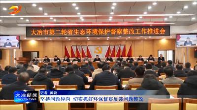 坚持问题导向 切实抓好环保督察反馈问题整改