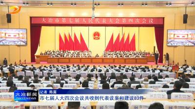 市七届人大四次会议共收到代表议案和建议83件