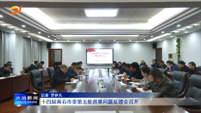 十四届黄石市委第五轮巡察问题反馈会召开