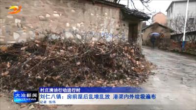 刘仁八镇：房前屋后乱堆乱放 港渠内外垃圾遍布