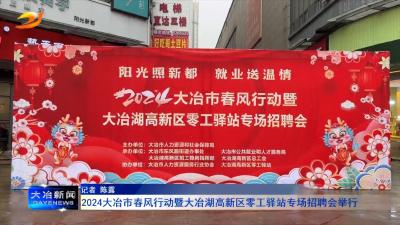 2024大冶市春风行动暨大冶湖高新区零工驿站专场招聘会举行