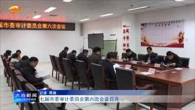 七届市委审计委员会第六次会议召开