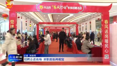 招聘会进商场 求职逛街两相宜