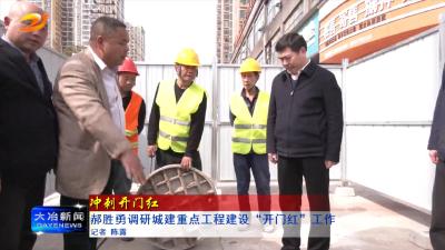 郝胜勇调研城建重点工程建设“开门红”工作