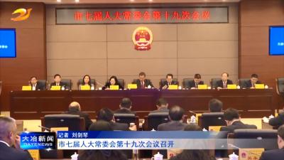 市七届人大常委会第十九次会议召开