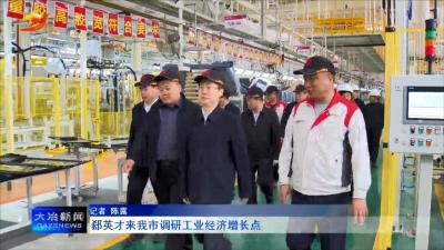 郄英才来我市调研工业经济增长点