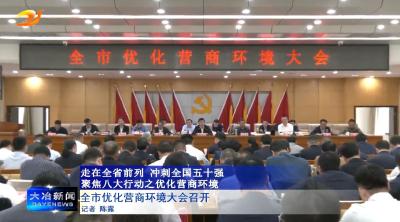 全市优化营商环境大会召开