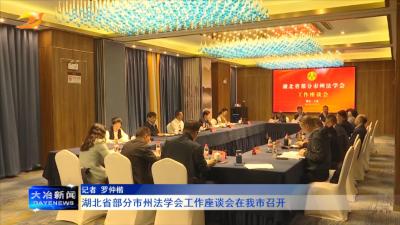 湖北省部分市州法学会工作座谈会在我市召开
