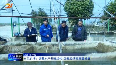 东风农场：调整水产养殖结构 助推经济高质量发展