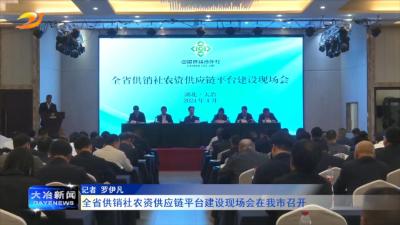 全省供销社农资供应链平台建设现场会在我市召开