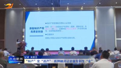 “知产”变“资产” 质押融资让企业专利生“金”