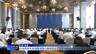 全省数智化病理服务体系建设试点工作现场座谈会在我市召开
