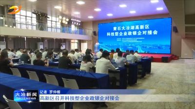 高新区召开科技型企业政银企对接会