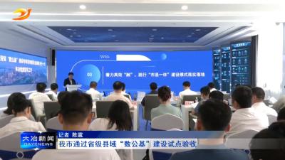 我市通过省级县域“数公基”建设试点验收