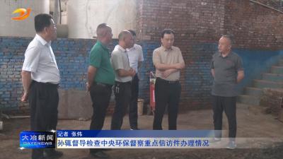 孙辄督导检查中央环保督察重点信访件办理情况