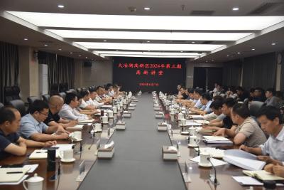 强化科技创新引领 加快发展新质生产力 大冶湖高新区2024年第三期高新讲堂开讲 　