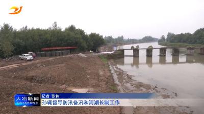 孙辄督导防汛备汛和河湖长制工作