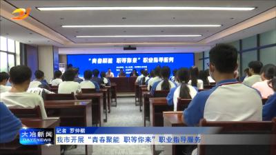 我市开展“青春聚能 职等你来”职业指导服务