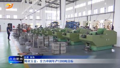 隆欣五金：全力冲刺年产1200吨目标