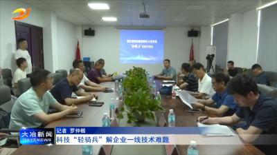 科技“轻骑兵”解企业一线技术难题