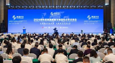 2024“两湖对话”绿色低碳高质量发展国际合作洽谈会在汉开幕