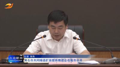 黄石市共同缔造扩面提质推进会在我市召开