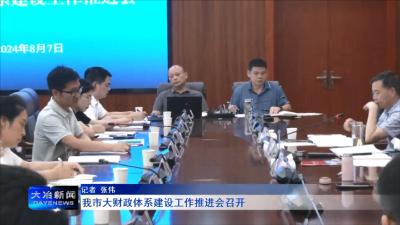 我市大财政体系建设工作推进会召开