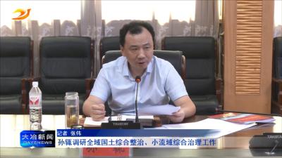 孙辄调研全域国土综合整治、小流域综合治理工作